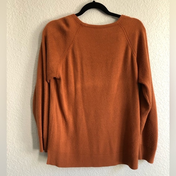 Sweet Romeo, medium brown long sleeve lightweight sweater top - Picture 3 of 3